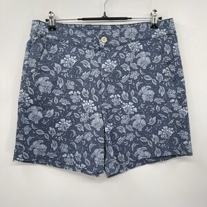 Jachs Girlfriend Women's Stretch Satin Chino Shorts, Blue, Size L